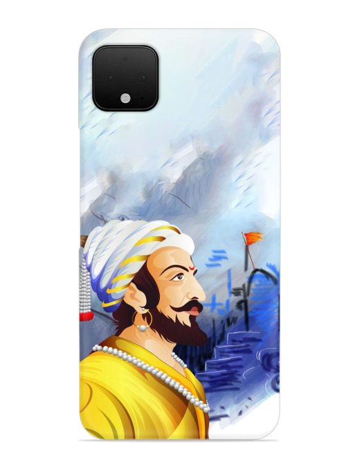 Shivaji Maharaj Color Paint Art Snap Case for Google Pixel 4 Xl Zapvi