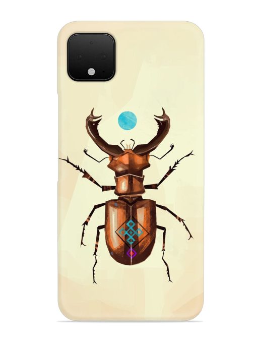 Stag Beetle Vector Snap Case for Google Pixel 4 Xl