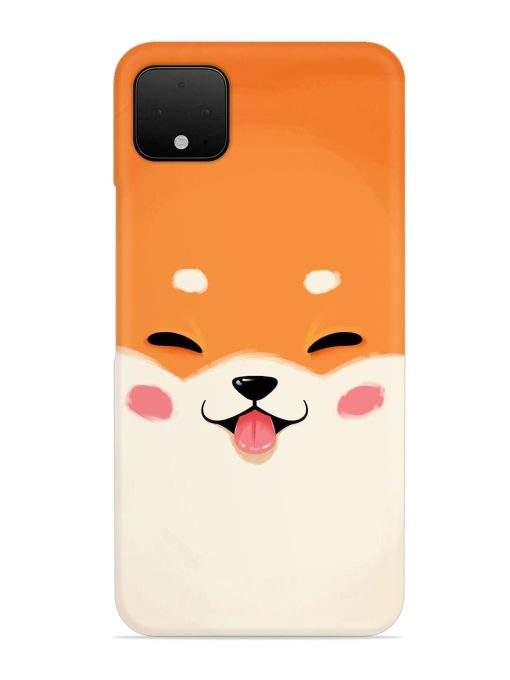 Cute Dog Face Vector Snap Case for Google Pixel 4 Xl Zapvi