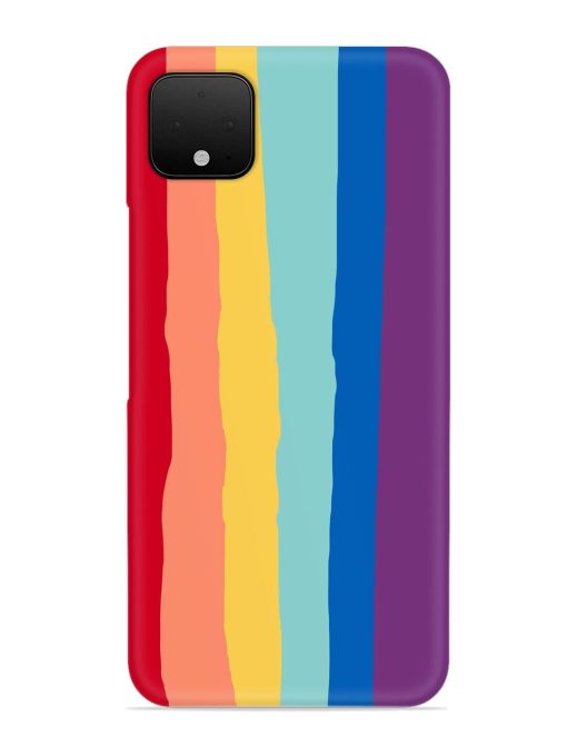 Rainbow Genuine Liquid Snap Case for Google Pixel 4 Xl Zapvi