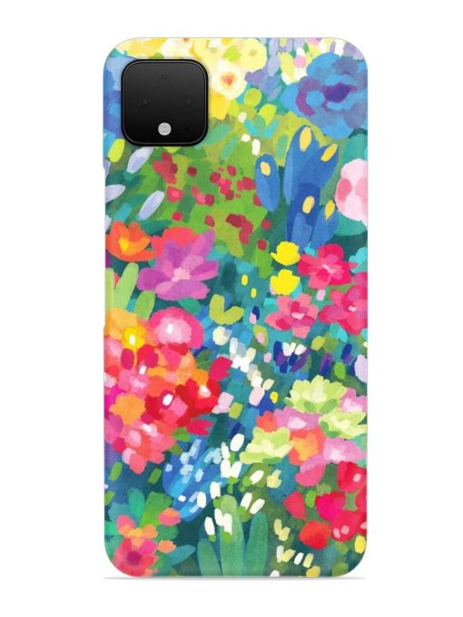 Watercolor Flower Art Snap Case for Google Pixel 4 Xl