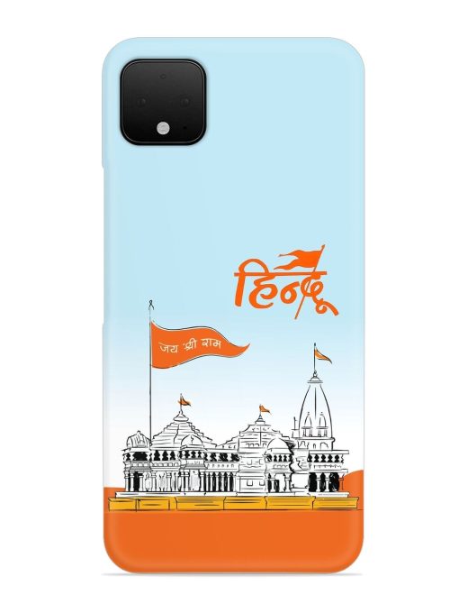 Ram Mandir Hindu Snap Case for Google Pixel 4 Xl Zapvi