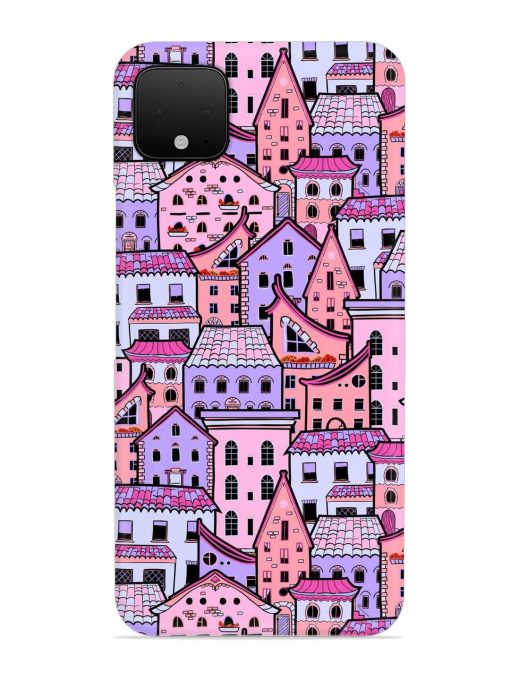 Seamless Pattern Houses Snap Case for Google Pixel 4 Xl Zapvi