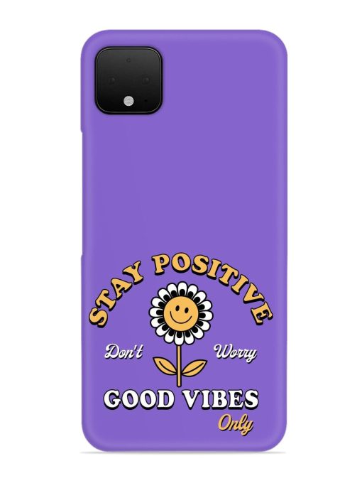 Retro Positive Flower Snap Case for Google Pixel 4 Xl