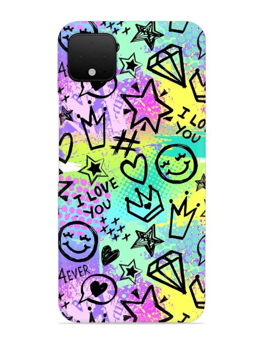 Bright Seamless Pattern Snap Case for Google Pixel 4 Xl Zapvi