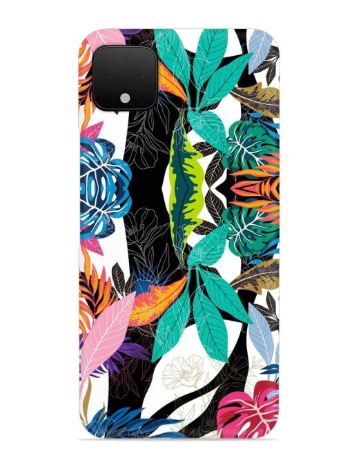 Floral Pattern Bright Snap Case for Google Pixel 4 Xl Zapvi