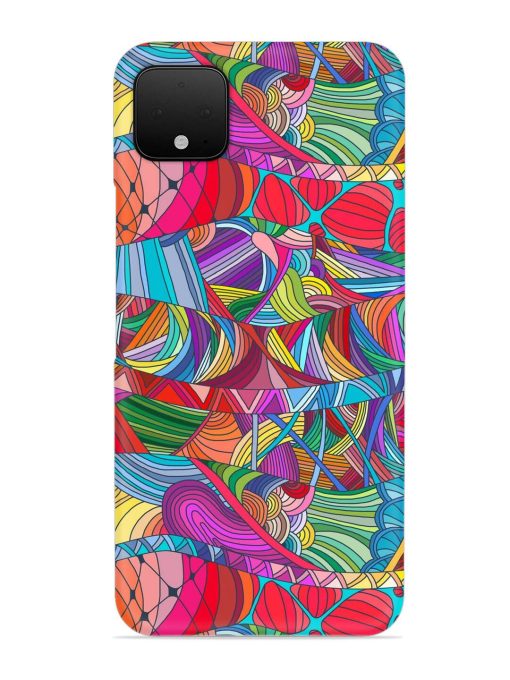 Seamless Patterns Hand Drawn Snap Case for Google Pixel 4 Xl