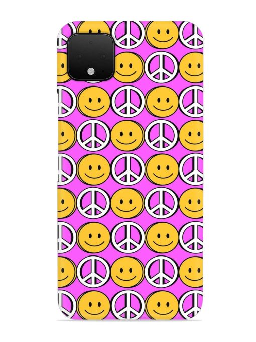 Smiley Face Peace Snap Case for Google Pixel 4 Xl Zapvi