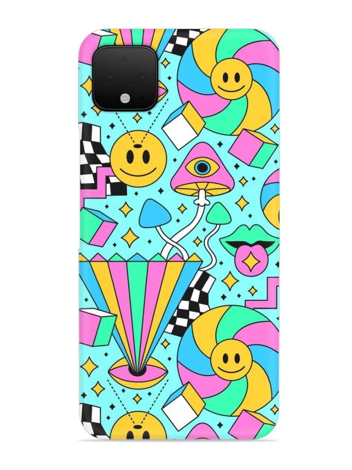 Trippy Rainbow 60S Snap Case for Google Pixel 4 Xl