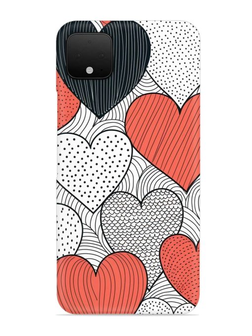 Girly Heart Seamless Snap Case for Google Pixel 4 Xl Zapvi