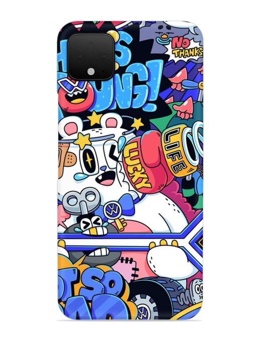 Universal Doodle Snap Case for Google Pixel 4 Xl Zapvi