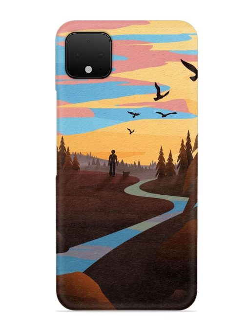 Natural Landscape Art Snap Case for Google Pixel 4 Xl Zapvi