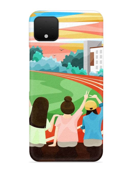 School Playground Snap Case for Google Pixel 4 Xl Zapvi