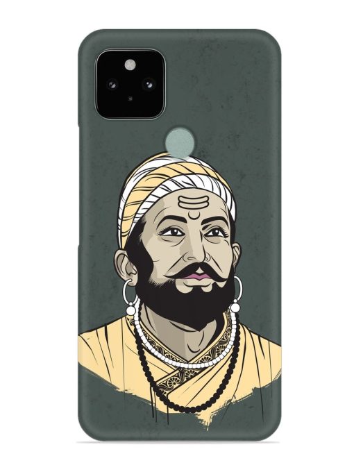 Shivaji Maharaj Vector Art Snap Case for Google Pixel 5 Zapvi