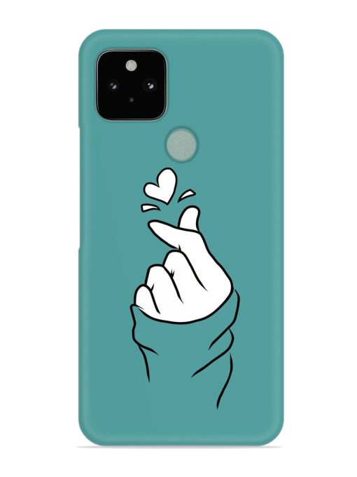 Korean Heart Sign Art Snap Case for Google Pixel 5 Zapvi