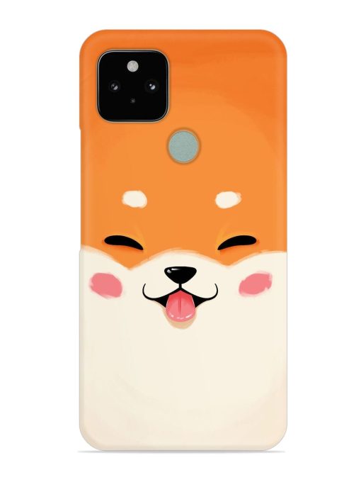 Cute Dog Face Vector Snap Case for Google Pixel 5