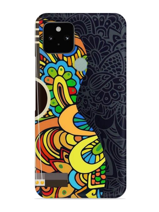 Guitar Vector Art Snap Case for Google Pixel 5 Zapvi