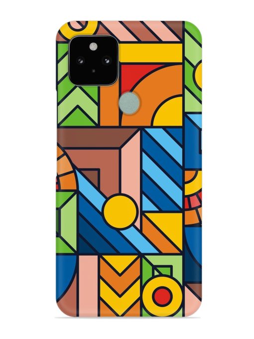 Colorful Geometric Snap Case for Google Pixel 5 Zapvi