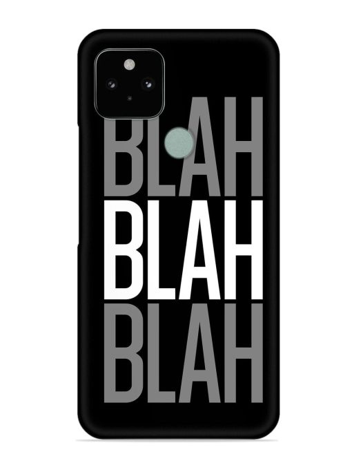 Blah Blah Blah Wallpaper Snap Case for Google Pixel 5 Zapvi