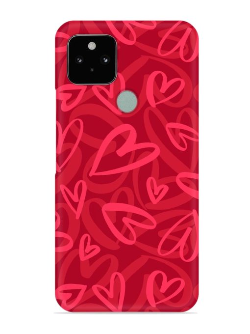 Seamless Romantic Pattern Snap Case for Google Pixel 5 Zapvi