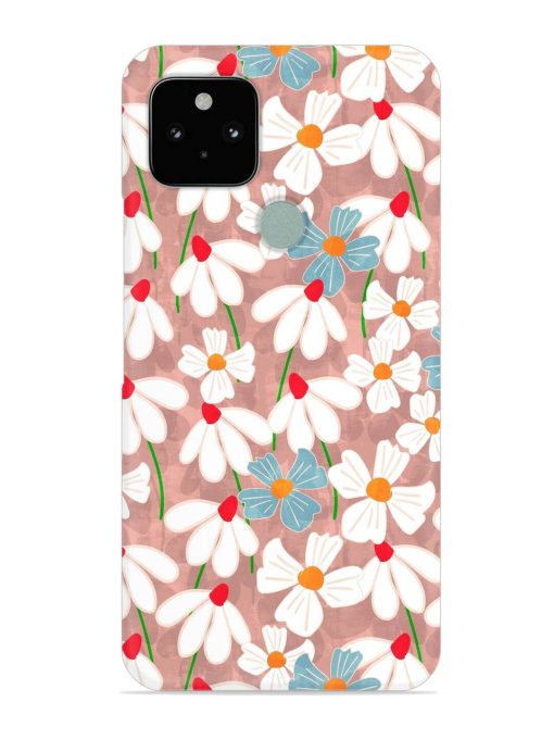 Abstract Petal Flowers Snap Case for Google Pixel 5 Zapvi