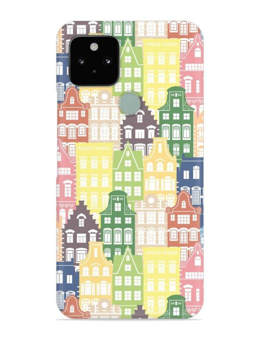 Seamless Shapes Pattern Snap Case for Google Pixel 5 Zapvi