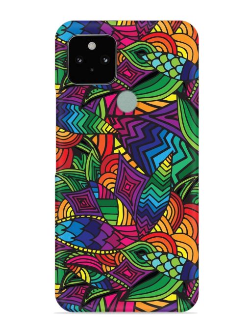 Abstract Multicolor Seamless Snap Case for Google Pixel 5 Zapvi