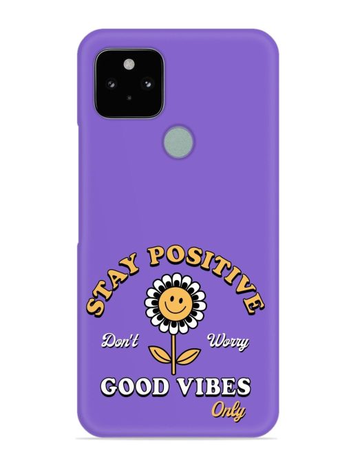 Retro Positive Flower Snap Case for Google Pixel 5 Zapvi