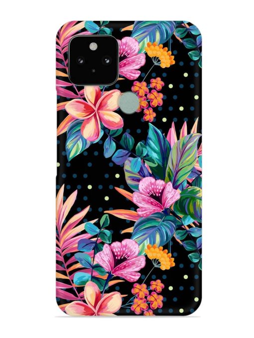 Seamless Floral Pattern Snap Case for Google Pixel 5 Zapvi