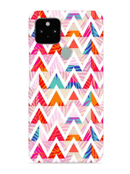 Abstract Triangle Background Snap Case for Google Pixel 5 Zapvi