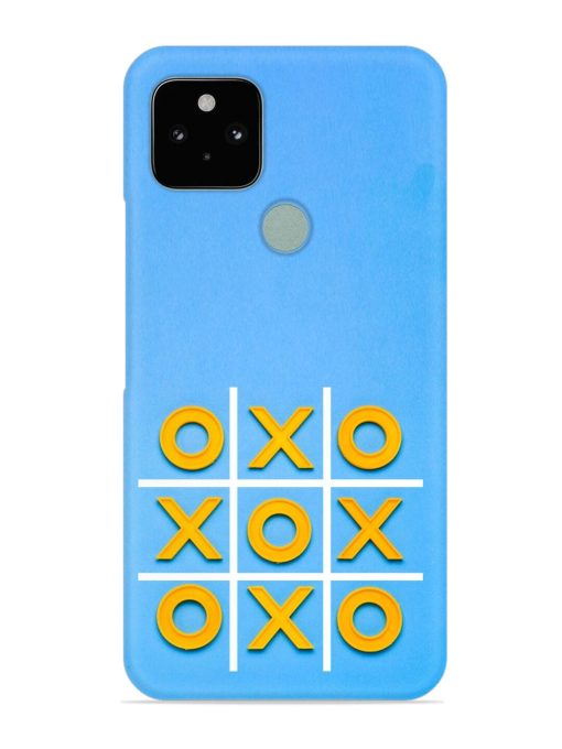 Yellow Plastic Crosses Snap Case for Google Pixel 5