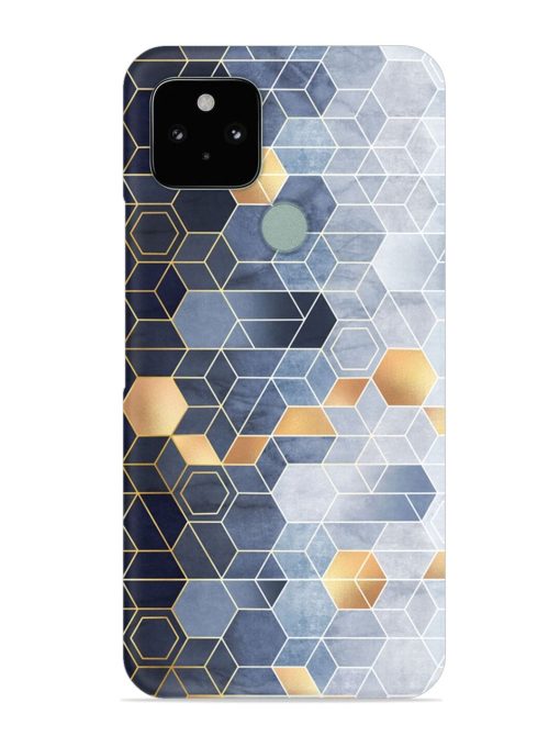 Geometric Abstraction Hexagons Snap Case for Google Pixel 5 Zapvi