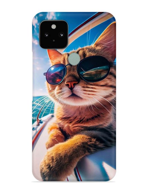 Cat In Style Snap Case for Google Pixel 5 Zapvi