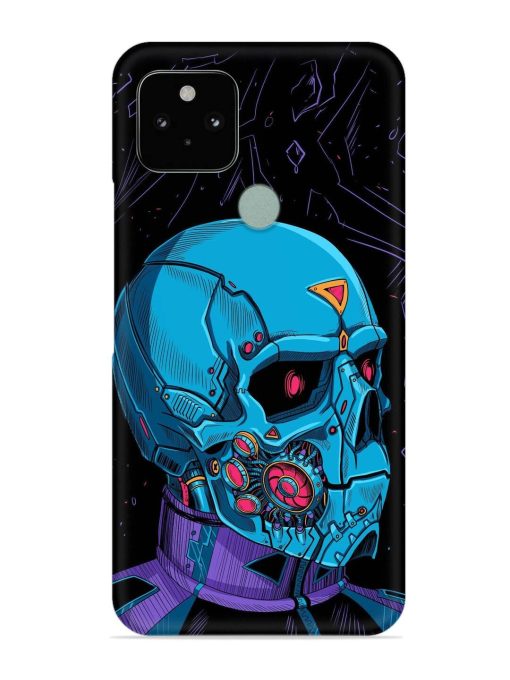 Skull Robo Vector Snap Case for Google Pixel 5 Zapvi