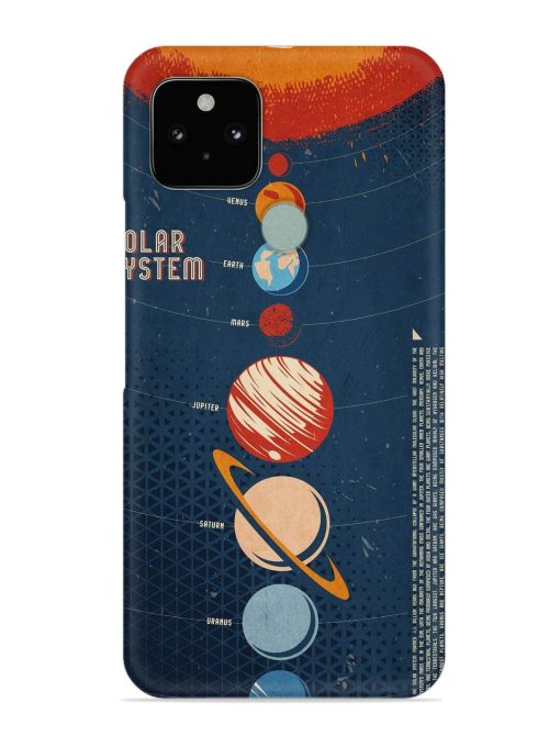 Solar System Vector Snap Case for Google Pixel 5 Zapvi