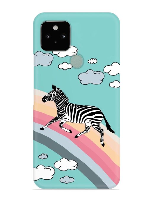 Running Zebra Snap Case for Google Pixel 5 Zapvi