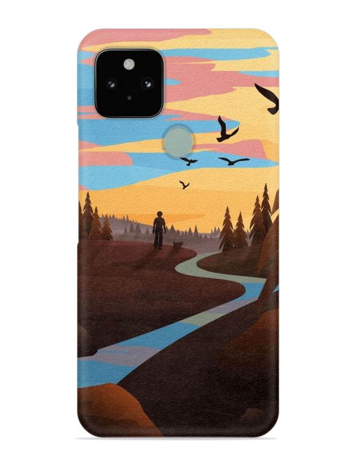 Natural Landscape Art Snap Case for Google Pixel 5 Zapvi