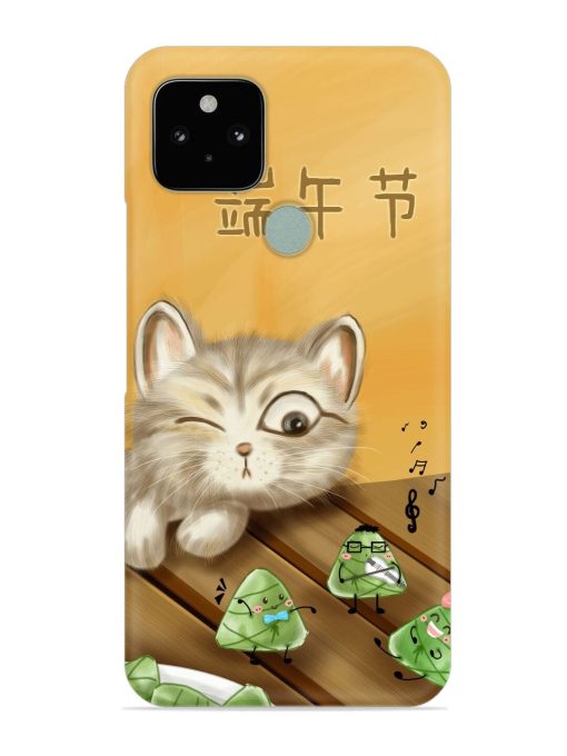 Cat Scorpion Dancing Snap Case for Google Pixel 5 Zapvi