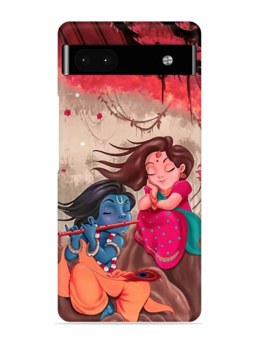 Radhe Krishna Water Art Snap Case for Google Pixel 6A Zapvi