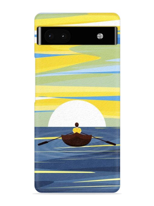 Rowing Person Ferry Paddle Snap Case for Google Pixel 6A Zapvi