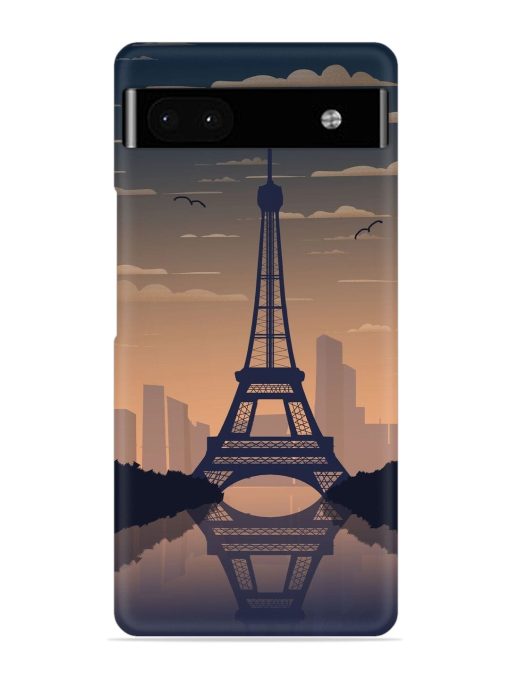 France Paris Eiffel Tower Gradient Snap Case for Google Pixel 6A Zapvi