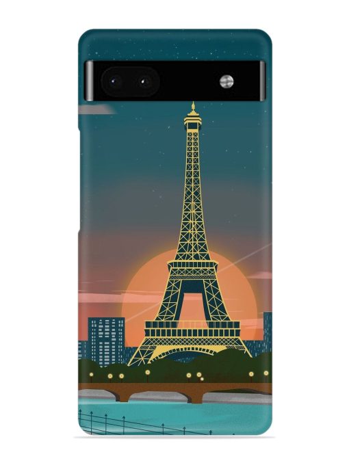 Scenery Architecture France Paris Snap Case for Google Pixel 6A Zapvi