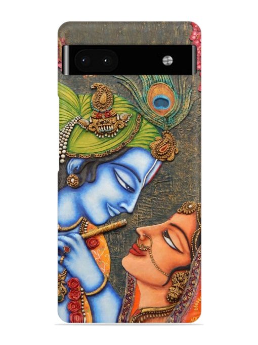 Lord Radha Krishna Flute Art Snap Case for Google Pixel 6A Zapvi