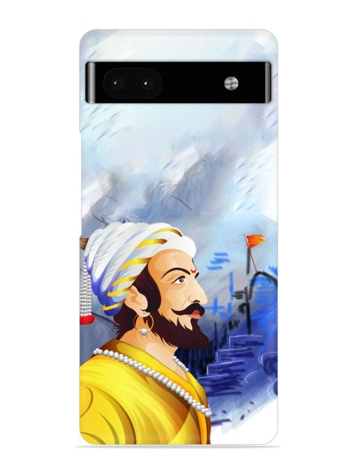 Shivaji Maharaj Color Paint Art Snap Case for Google Pixel 6A Zapvi