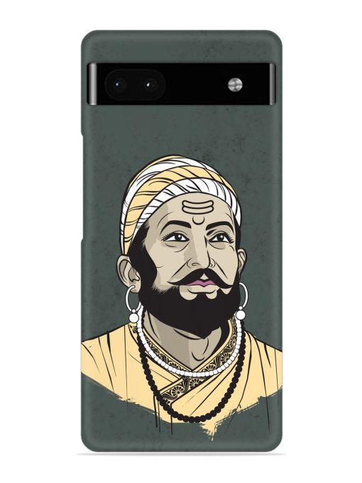 Shivaji Maharaj Vector Art Snap Case for Google Pixel 6A Zapvi