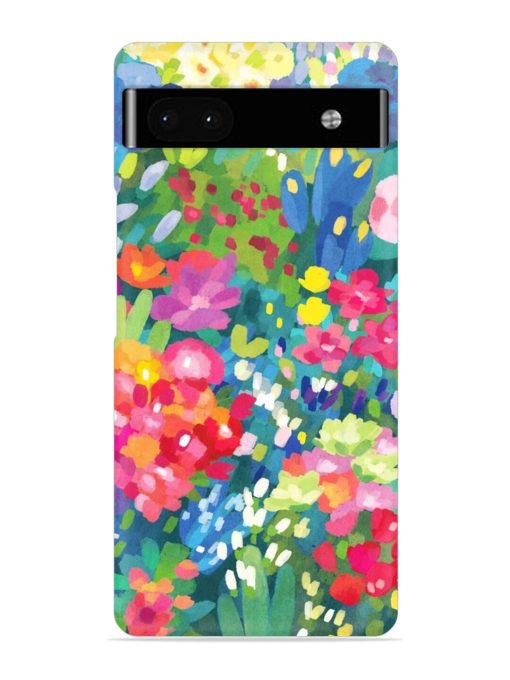 Watercolor Flower Art Snap Case for Google Pixel 6A Zapvi