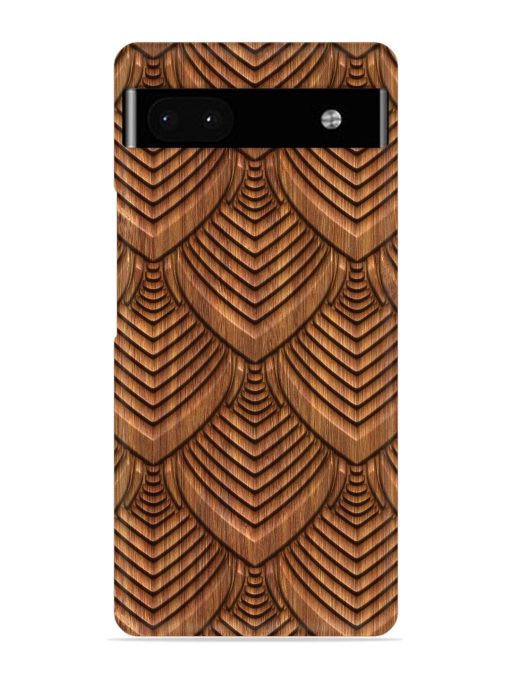 Carved Pattern On Snap Case for Google Pixel 6A Zapvi