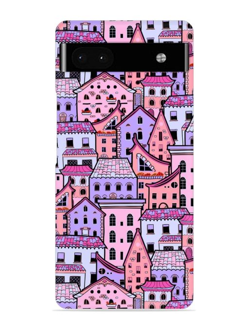 Seamless Pattern Houses Snap Case for Google Pixel 6A Zapvi