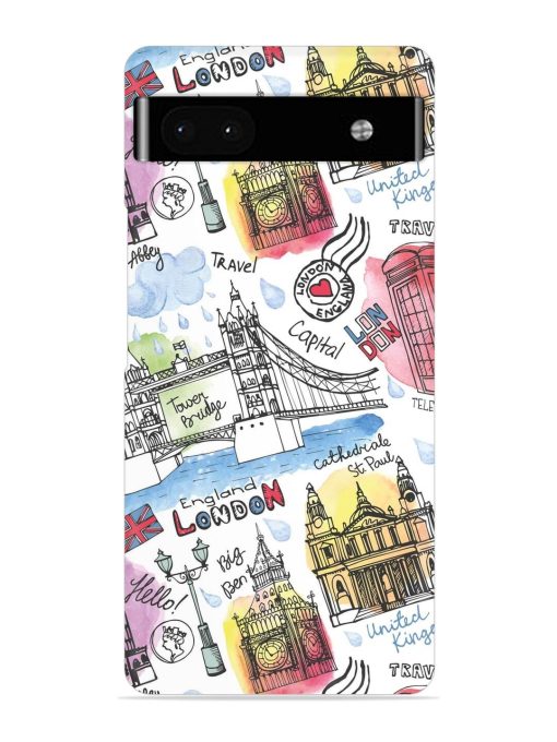 Vector London Landmark Snap Case for Google Pixel 6A Zapvi