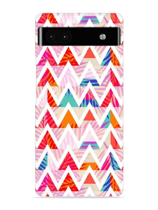 Abstract Triangle Background Snap Case for Google Pixel 6A Zapvi